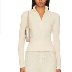 REVOLVE / VARLEY Demi Half Zip Pullover | Size M | Whitecap Grey